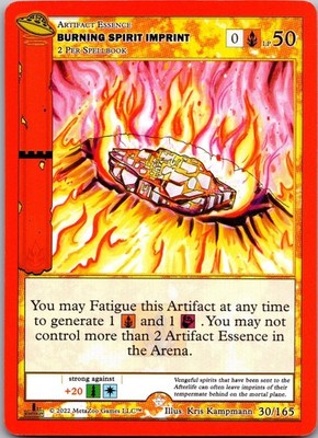 Burning Spirit Imprint 030/165 Gold UFO First Edition MetaZoo Near Mint