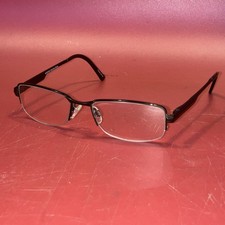 Modern Optical Sherman Brown Eyeglasses 52-17-140 Semi Rimless Metal Frames Only