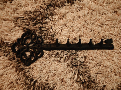 Comfify Key Holder for Wall - Cast Iron Skeleton Key - Decorative Farmhouse R...