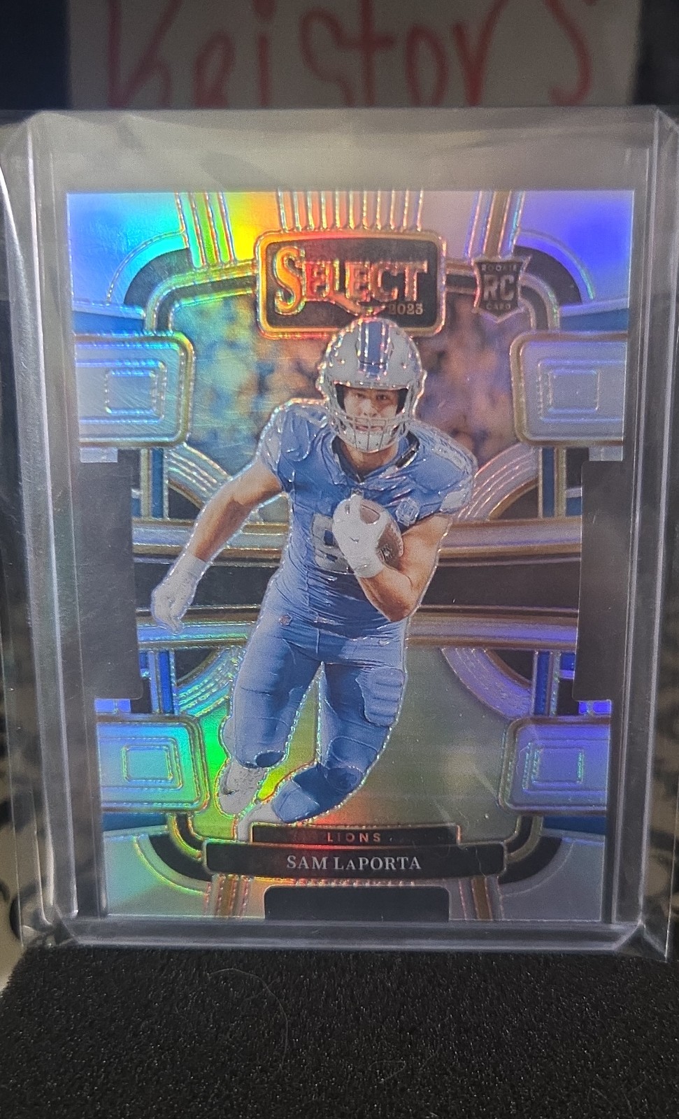 2023 Panini Select - Concourse Sam LaPorta #35 Silver Holo Prizm Die-Cut (RC)
