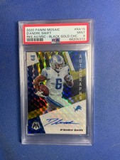 D'ANDRE SWIFT 2020 Panini Mosaic Auto Black Told #7/8 Mosaic Prizm RC AUTO #RA15