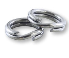 Premium Stainless Steel Split Rings 100 Pack - Proudly Made in USA