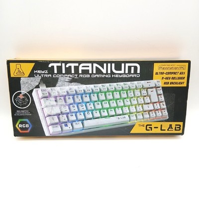 The G Lab Tastatur Gaming Tastatur Zubehör Keyz Titanium Weiß 65 Prozent USB Mec