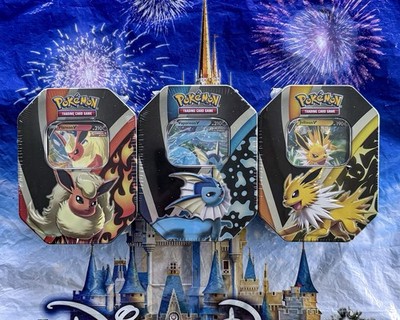 Pokémon TCG Eevee Evolutions V Tin Set of 3 Sealed Flareon Jolteon Vaporeon