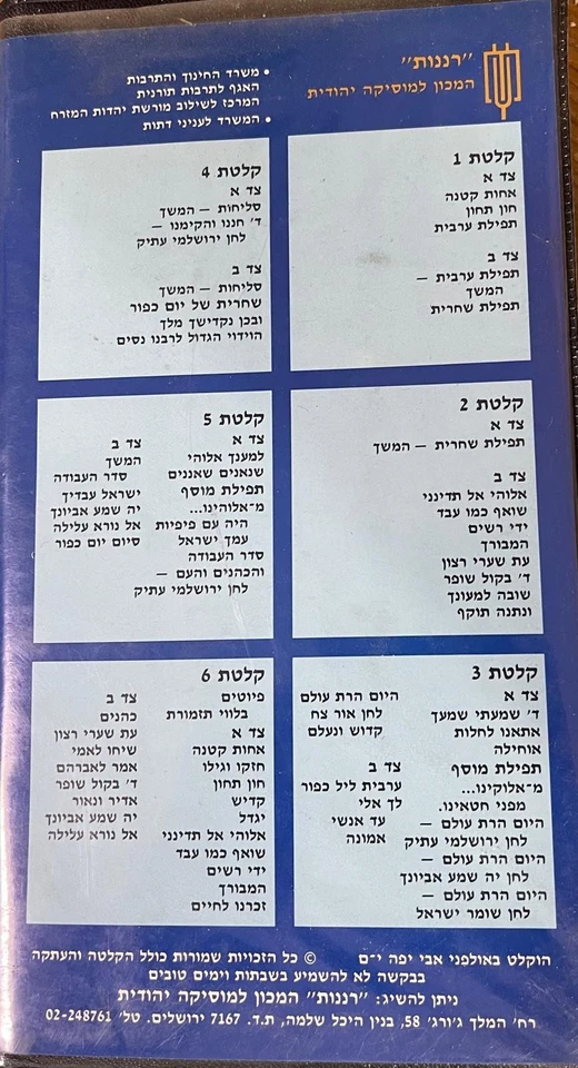 Jewish 6 MC set-High Holidays service in the Sepharadic Synagogue-Ezra Barnea - Image 2 of 3