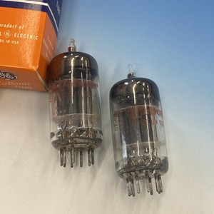 Pair GE (Webcor Brand) 12AU7A/ECC82 Maxi-Pre tested, RARE TRUE NOS! M0069