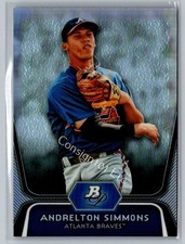 2012 Bowman Platinum #BPP76 Andrelton Simmons Prospects Refractors