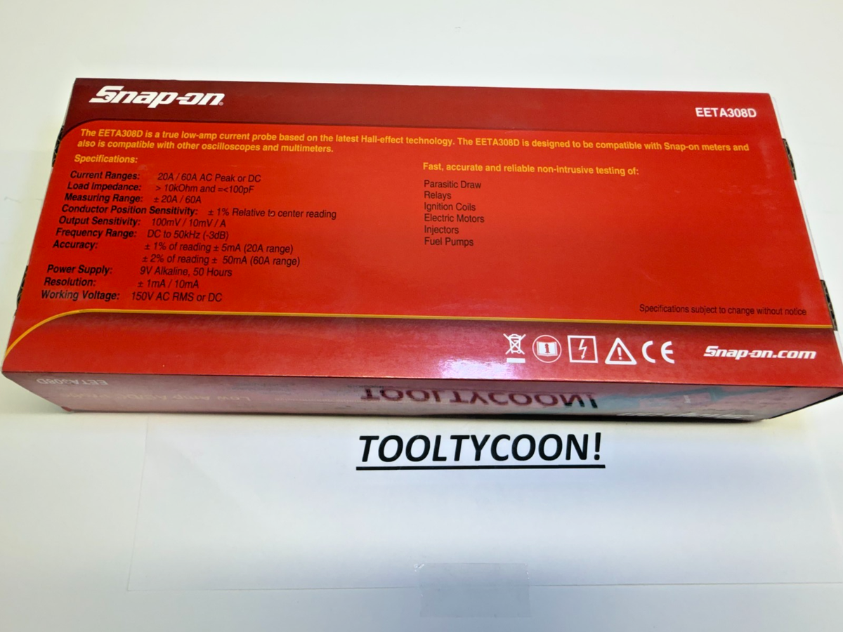 Snap-On Tools NEW LOW Amp Clamp EETA308D | eBay