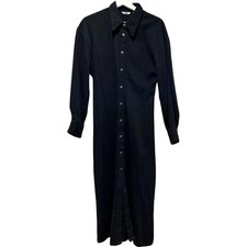 UNIQLO U Black Shirt Dress L Stylish Minimalist Fashion