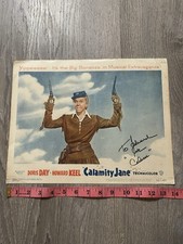 Doris Day Signed Calamity Jane 1953 Lobby Card 11x14 Autograph Vintage