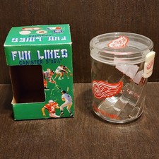 Detroit Red Wings Acrylic Canister by Duck House NHL Fun Lines Clip-top Jar