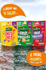 Rowntrees Jelly Tots Sweets Sharing Bags, Vegan Friendly, 10 X 150 G