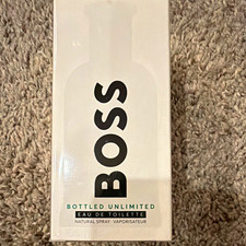 BOSS Bottled Unlimited Eau de Toilette EDT Natural Spray Regular Size 3.3 fl oz