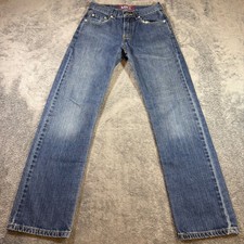 Levis 514 Slim Straight Jeans Medium Wash Blue Denim 25x27 Boys 14 Slim