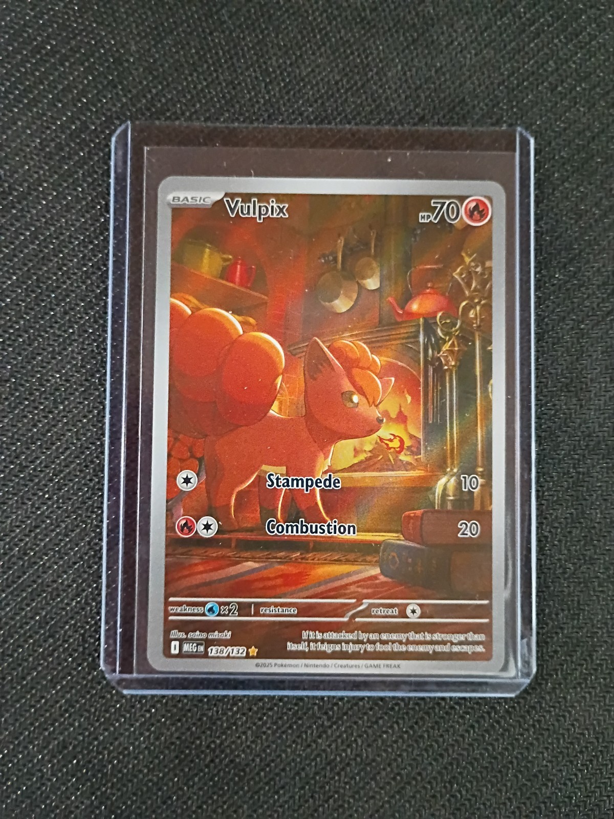 Vulpix 138/132 Me01 Mega Evolution Basic Holo Illustration Rare