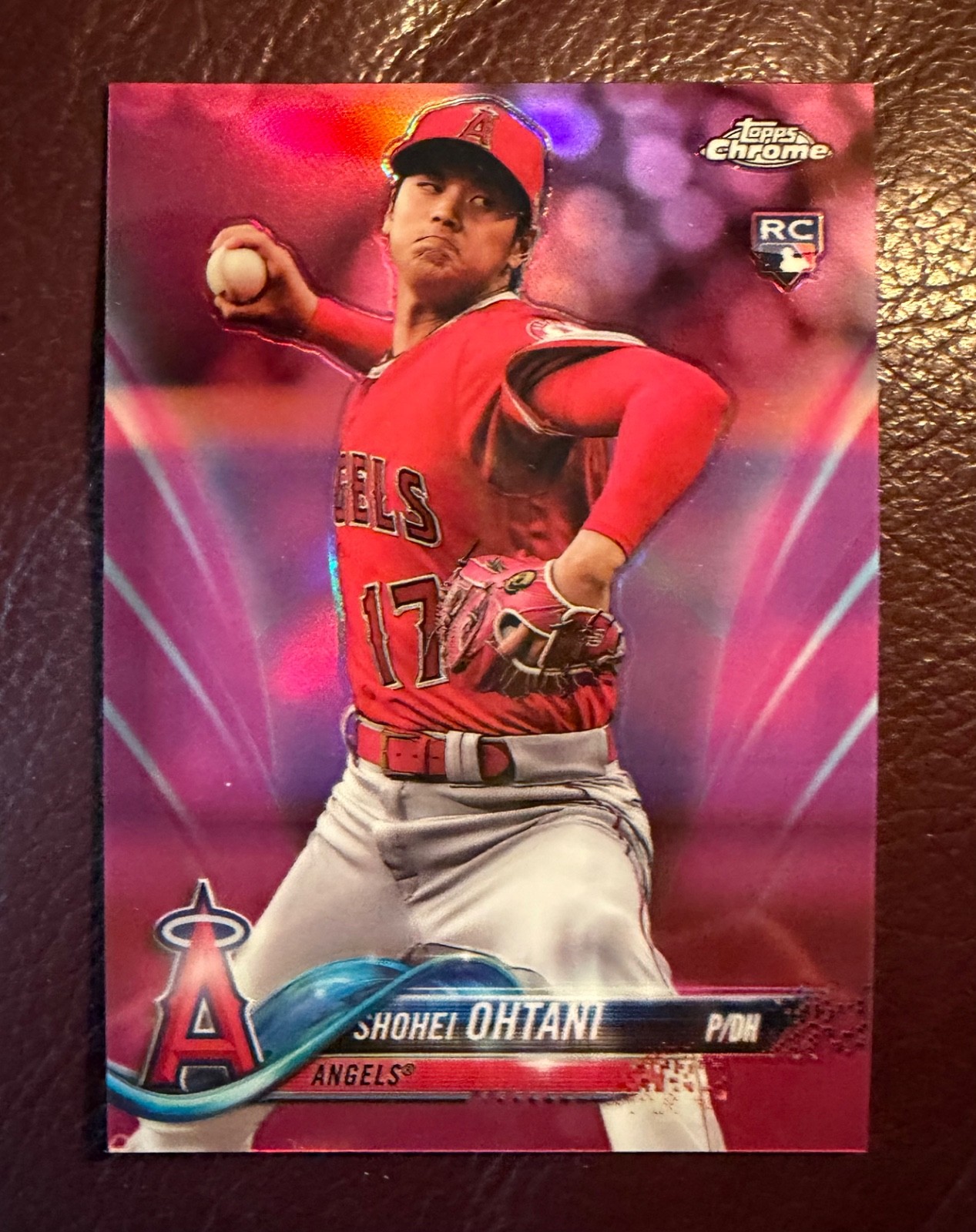 2018 Topps Chrome Update - Shohei Ohtani #HMT1 Pink Refractor (RC)