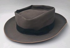 Vintage Borsalino Italy Men's Classic Fedora Fur Felt Hat Size 7 - READ DSCRPTN