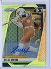 2025 Panini University of Texas NIL REESE ATWOOD #11 RC Silver Prizm Auto SP