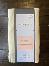 Threshold Ultrasoft Pillowcase 2 Standard Pillowcase Cream Beige  