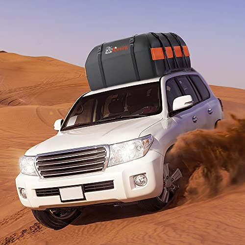 Car Rooftop Cargo Carrier Bag Waterproof Heavy Duty 840D Car Roof 15 Cubic Feet - Picture 8 of 8