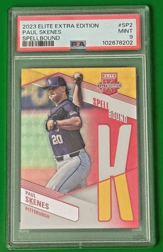 2023 Panini Elite Extra Edition Paul Skenes Spellbound K LSU Rookie PSA 9