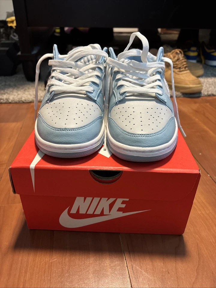 Nike Dunk Low Fleece Swoosh azul claro Foto 3 de 4