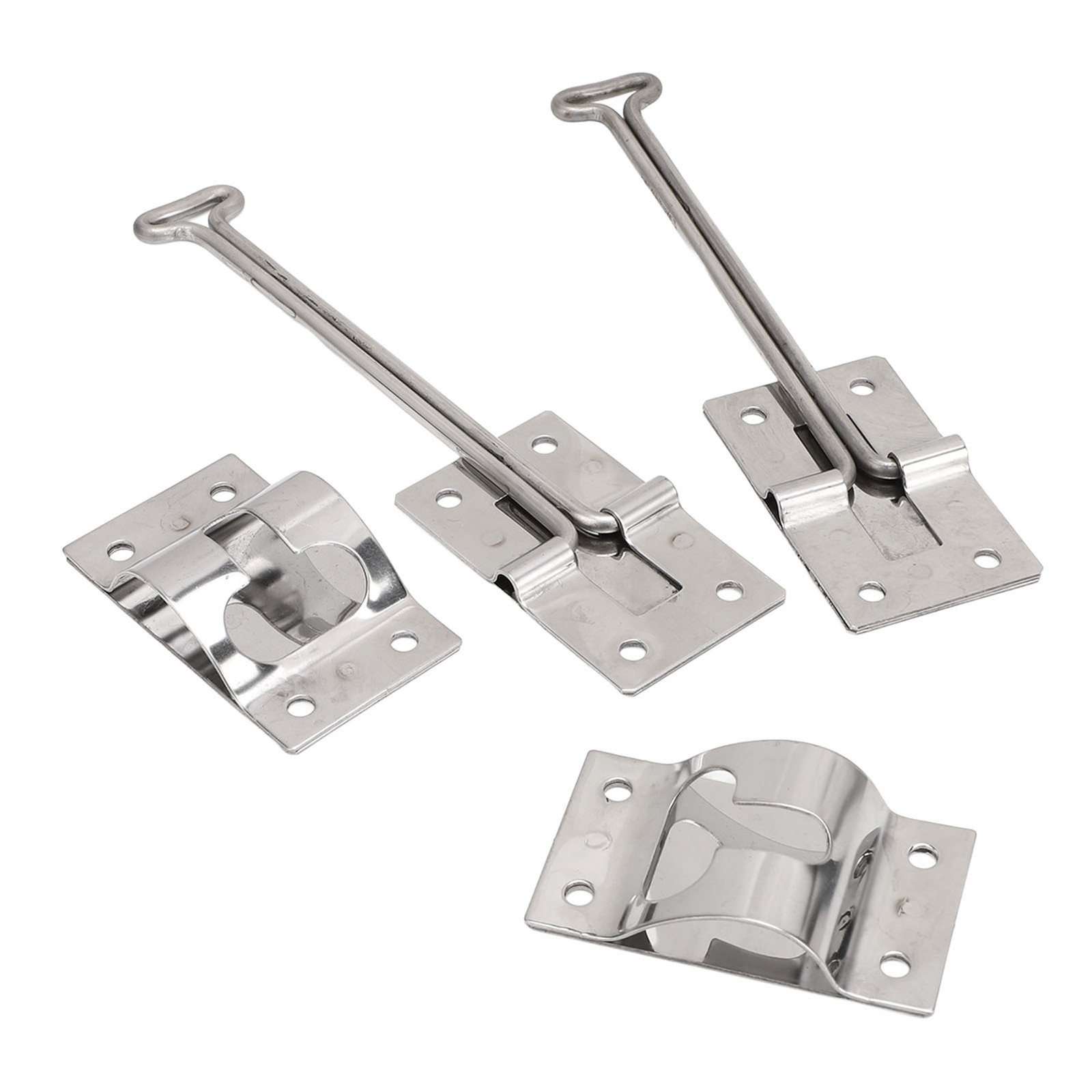 2PCS Stainless Steel Multifunctional T Style Entry Door Holder Latch For RV Truc
