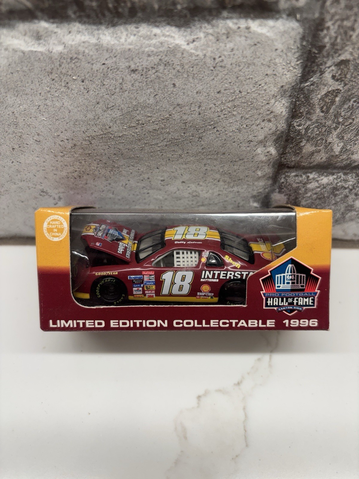 BOBBY LABONTE #18 FOOTBALL HALL OF FAME 1996 NASCAR RACING CAR ACTION 1:64 RCCA