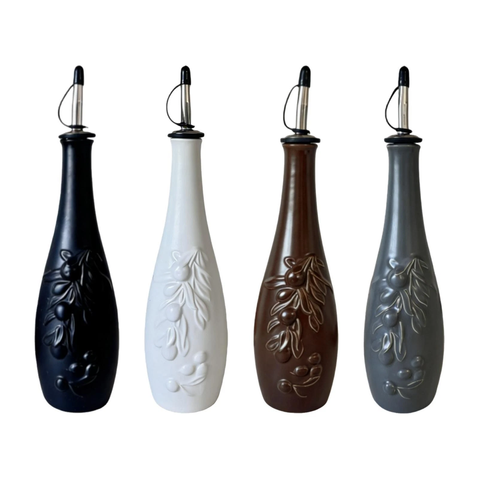 Ceramic Oil Bottle Dispenser Kitchen Liquid Container Easily Pour Elegant
Opens in a new window or t
