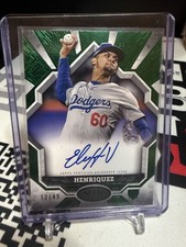2025 TOPPS TIER ONE EDGARDO HENRIQUEZ *ROOKIE GREEN AUTO #/49*  DODGERS