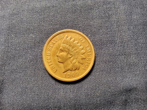 1909 S INDIAN HEAD PENNY CENT CHOICE XF+/AU DETAILS FROM ORIGINAL COLLECTION