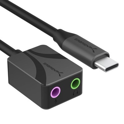 USB to 3.5mm Audio Adapter, USB Sound Card, 24Bit AUUCMA