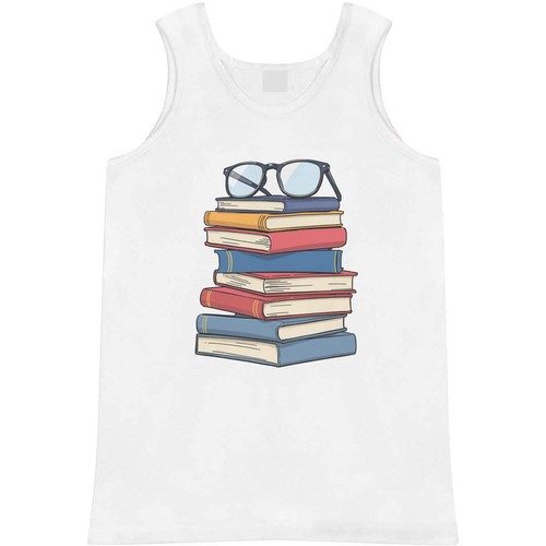 Trägershirt/Tanktop "Books & Glasses" für Erwachsene (AV062589) - Bild 1 von 10