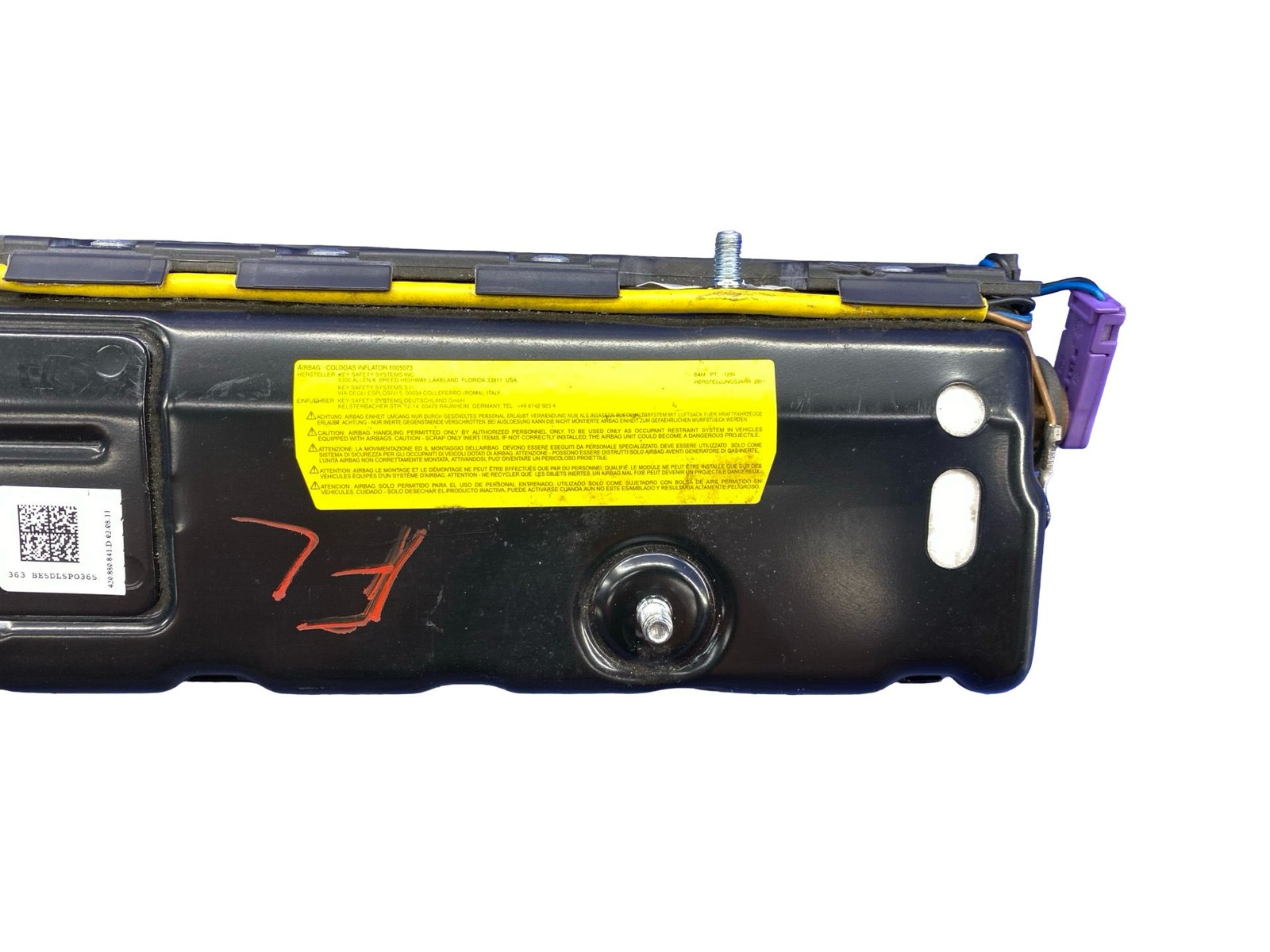 2011-2015 Audi R8 v10 Oem Front left lower dash knee bag srs black 420880841d