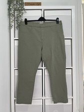 White Stuff Ladies Crop Jeans Size 20 Pull On Elastic Waist Cotton W37 L25