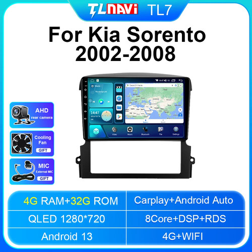 2K QLED Android Auto For KIA Sorento 2002 2003 2004 - 2008 Multimedia Stereo Car - Picture 35 of 48