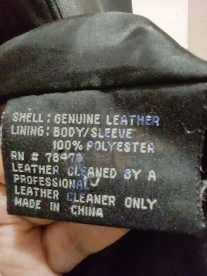 Chaqueta/traje blazer de cuero negro Kenneth Cole New York RARO para hombre talla XL Foto 4 de 4