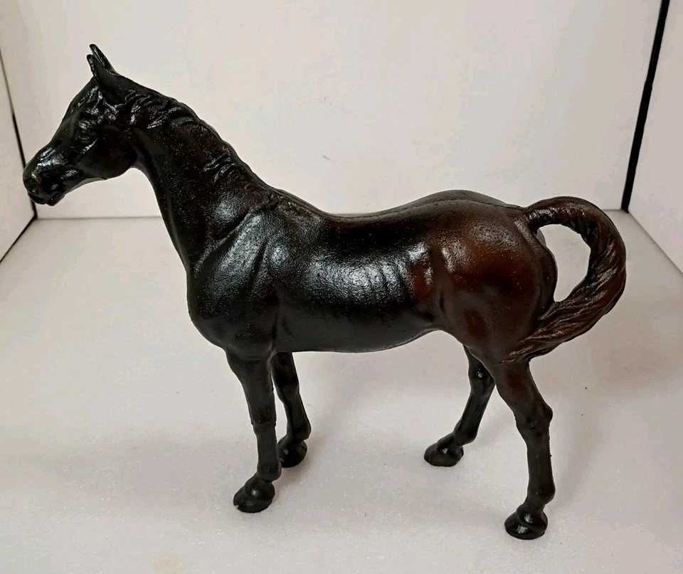 VINTAGE HORSE DOOR STOP HUBLEY ? 6 1/2 POUNDS - 10" TALL AT EARS 11" LONG... - Image 2 of 4