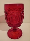 LE Smith Moon And Stars Red Goblet Or Small Compote 6" Tall 3" Dia IT'S PERFECT!
