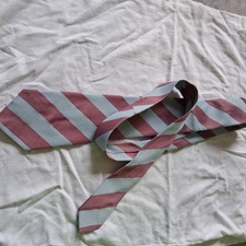 Tie - Yellow / Green Striped - Polyester