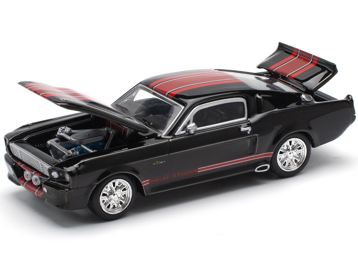 SHELBY MUSTANG GT500 DARK CHROME 1/64 DIECAST MODEL CAR BY POP