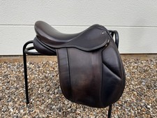 Pony Cob Horse Brown Show Saddle. W/xw. 16.5”