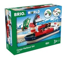 BRIO World - 33061 Cargo Harbor Set  16-Piece Train Set with Accessories Wooden