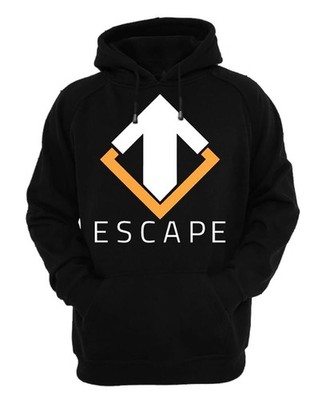 Escape Gaming Logo Herren Schwarzer Hoodie