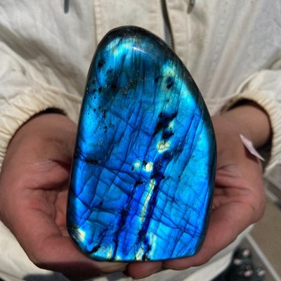 1lb Natural labradorite crystal freeform quartz decoration specimen healing