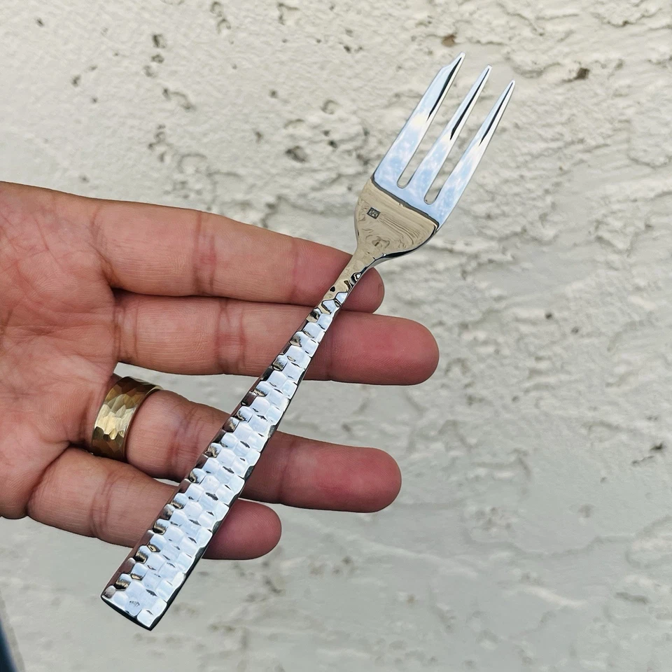 10x Fortessa Lucca Aperitivo Facetado Pastel de Postre Tenedor Pequeño Nuevo Foto 2 de 4