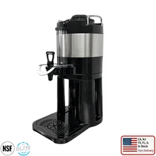 NSF 1 Gallon Insulated Coffee Dispenser Drink Server With Stand Black