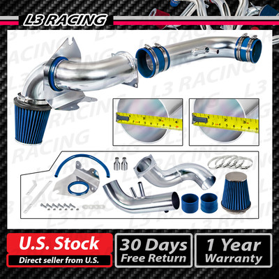 COLD AIR INTAKE SYSTEM + BLUE CONE FILTER FOR FORD 96-04 Mustang GT 4.6L V8