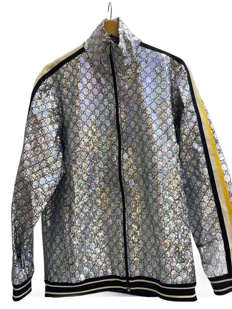 GUCCI track Jacket Silver S Used | eBay