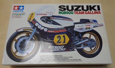 Tamiya 14009 Suzuki RGB500 Team Gallina Maßstab 1:12 detailliertes Modell